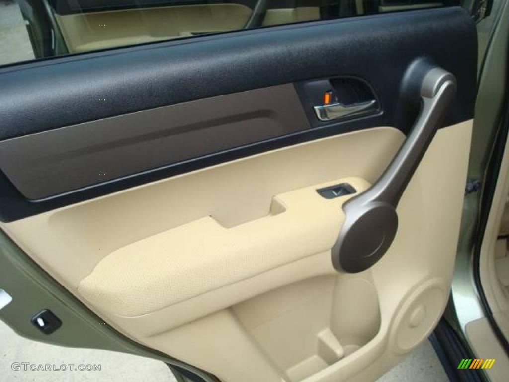 2008 CR-V EX 4WD - Green Tea Metallic / Ivory photo #13