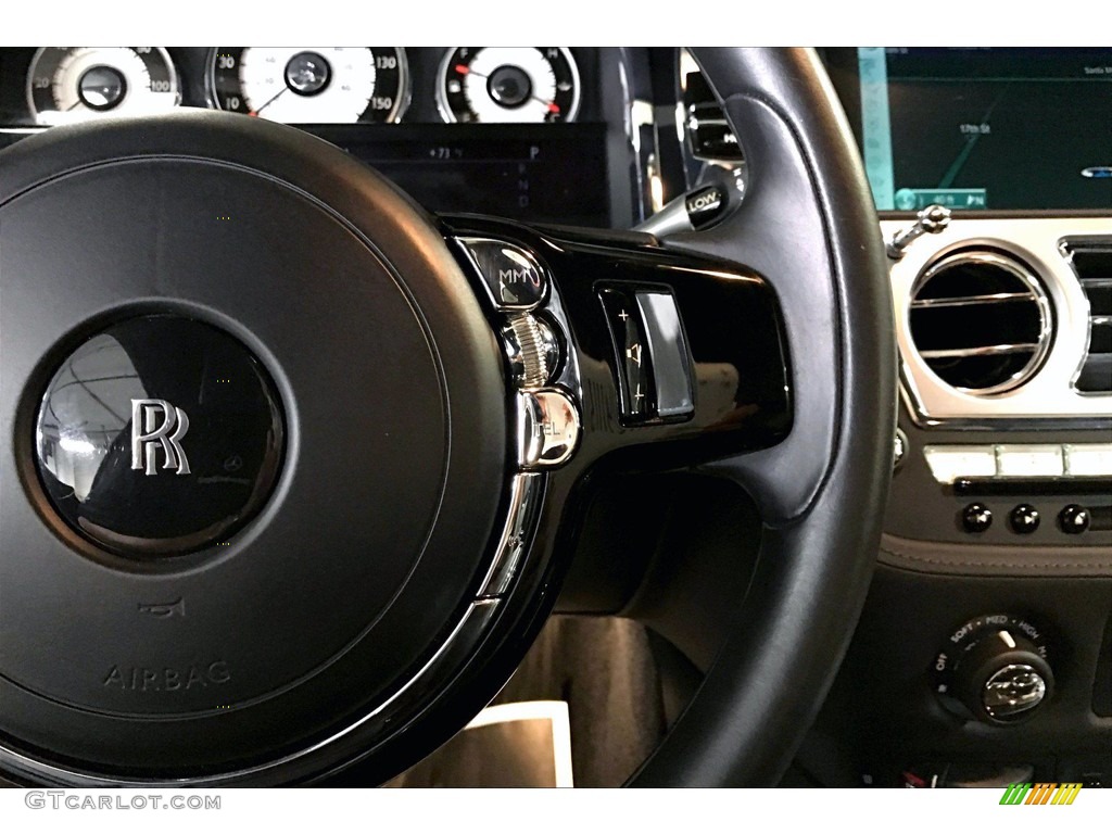 2015 Rolls-Royce Wraith Standard Wraith Model Black Steering Wheel Photo #139804014