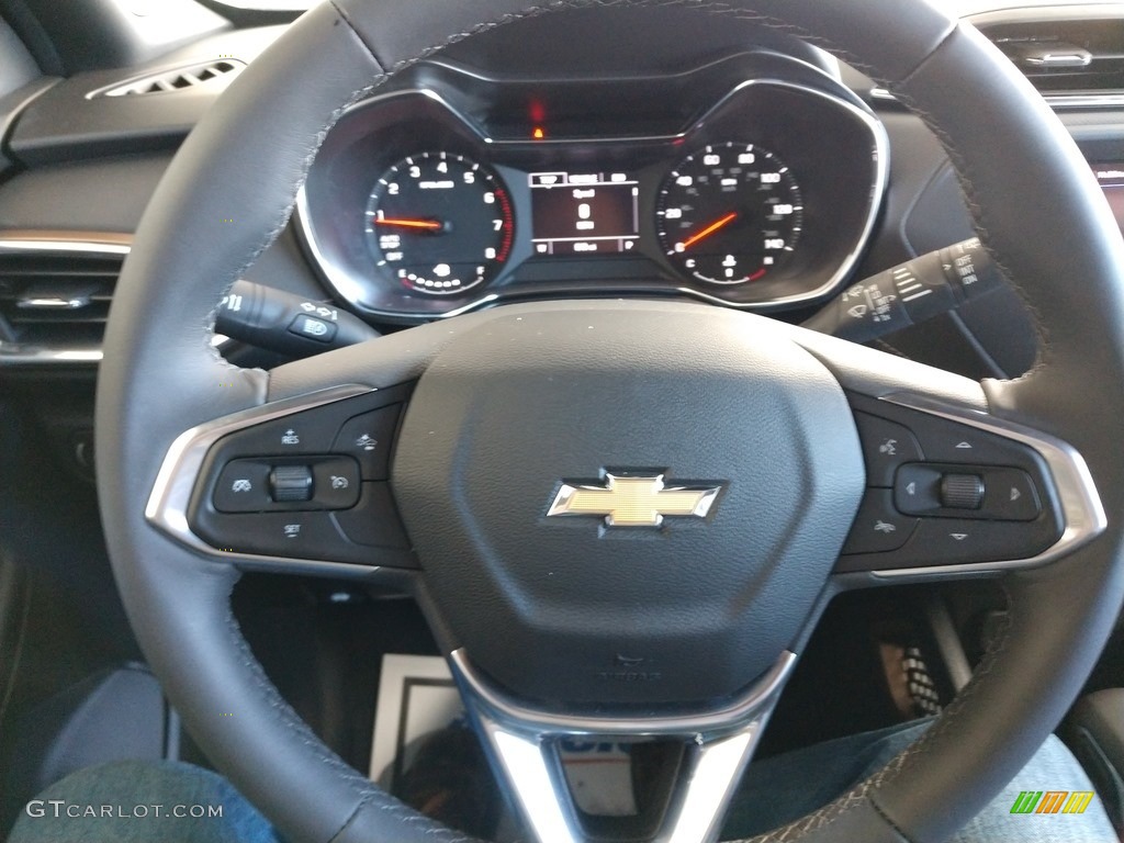 2021 Chevrolet Trailblazer ACTIV Jet Black Steering Wheel Photo #139804170