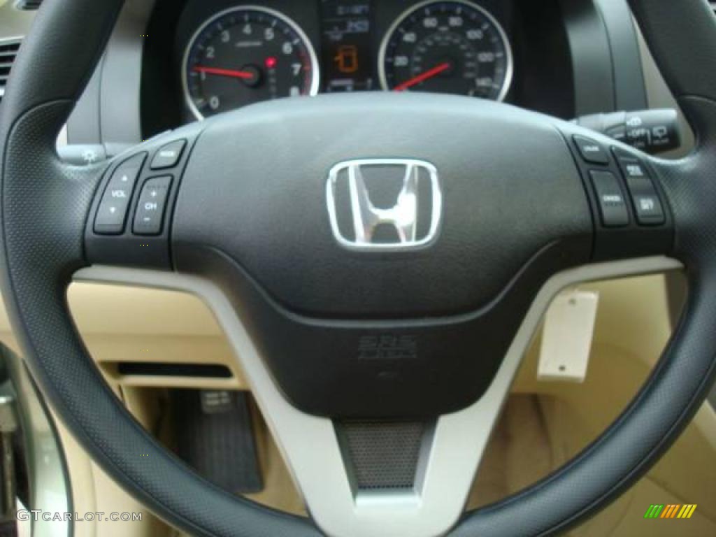 2008 CR-V EX 4WD - Green Tea Metallic / Ivory photo #15