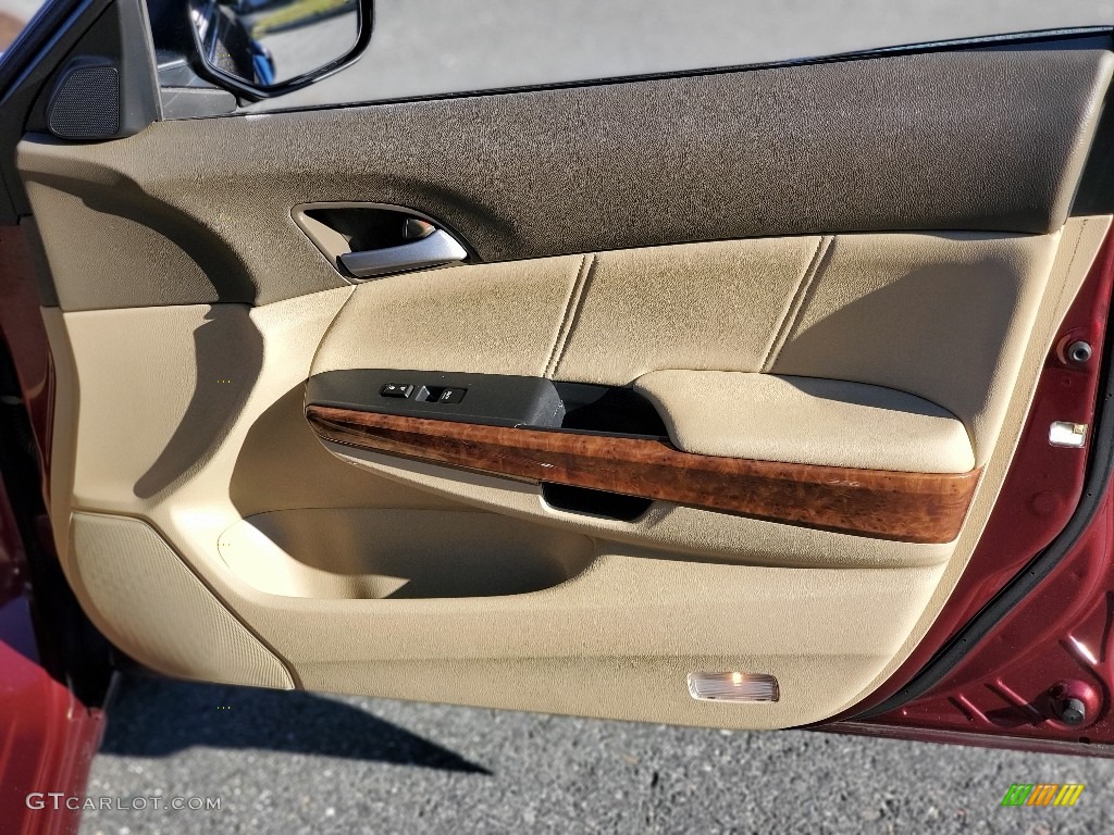2008 Accord EX-L V6 Sedan - Basque Red Pearl / Ivory photo #9