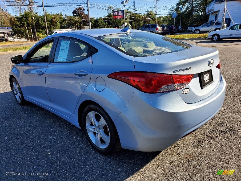 2012 Elantra GLS - Blue Sky Metallic / Beige photo #5