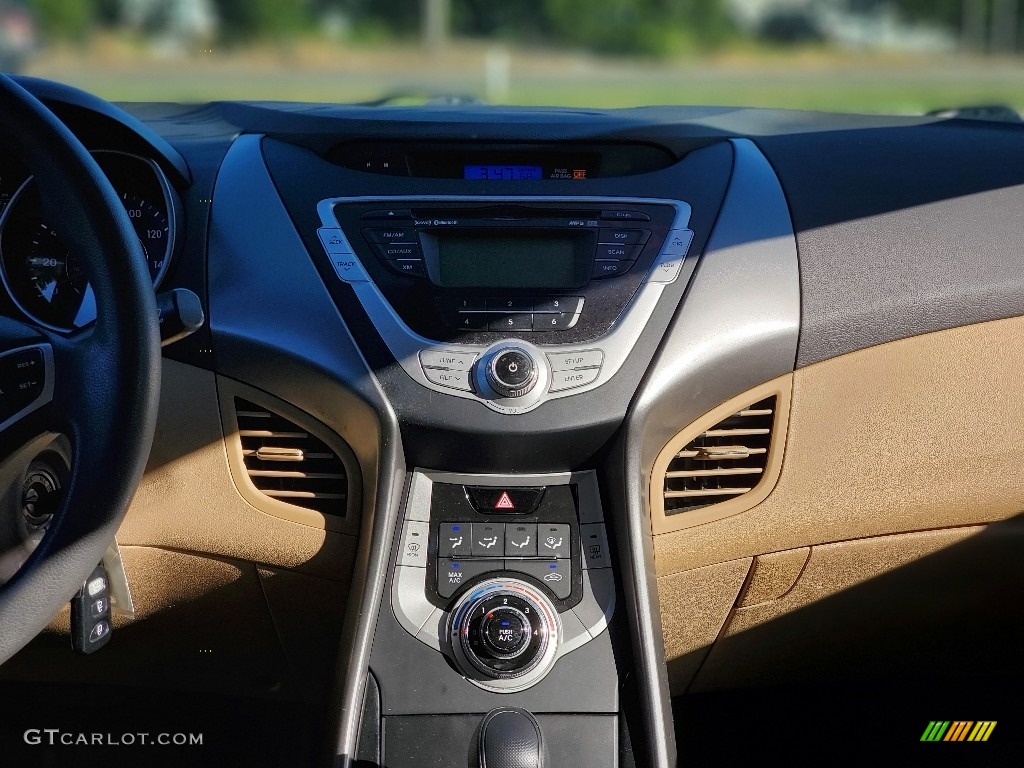 2012 Elantra GLS - Blue Sky Metallic / Beige photo #14