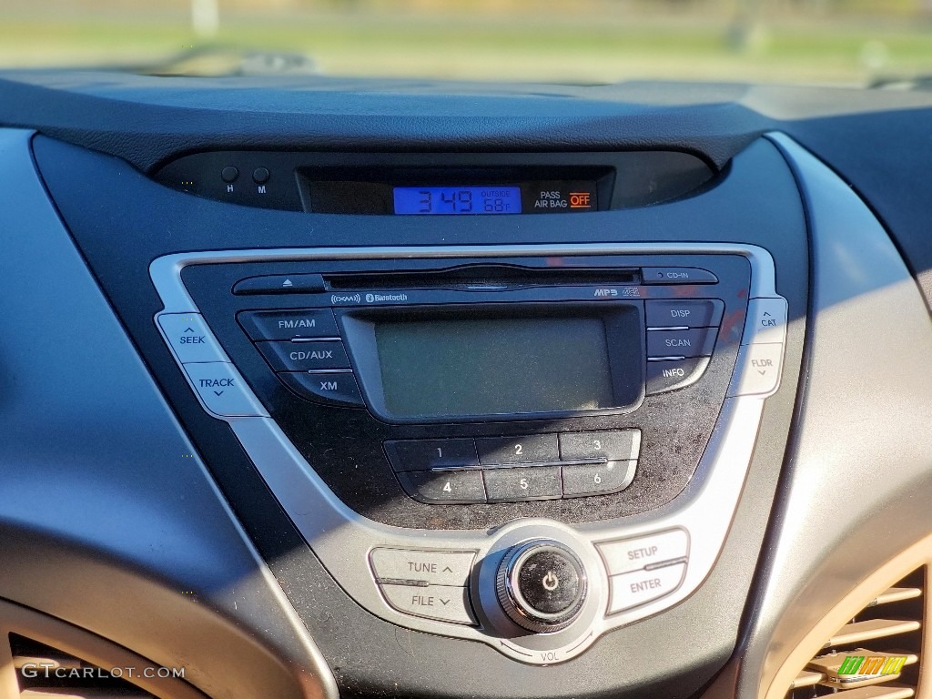 2012 Elantra GLS - Blue Sky Metallic / Beige photo #23