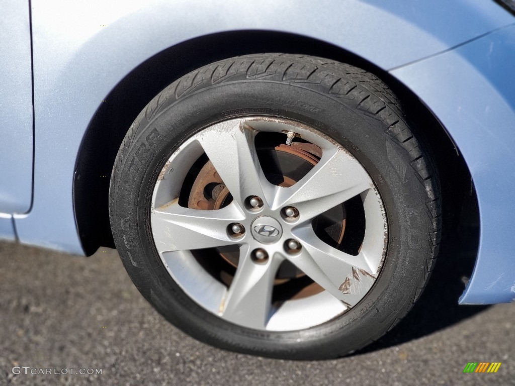 2012 Elantra GLS - Blue Sky Metallic / Beige photo #26