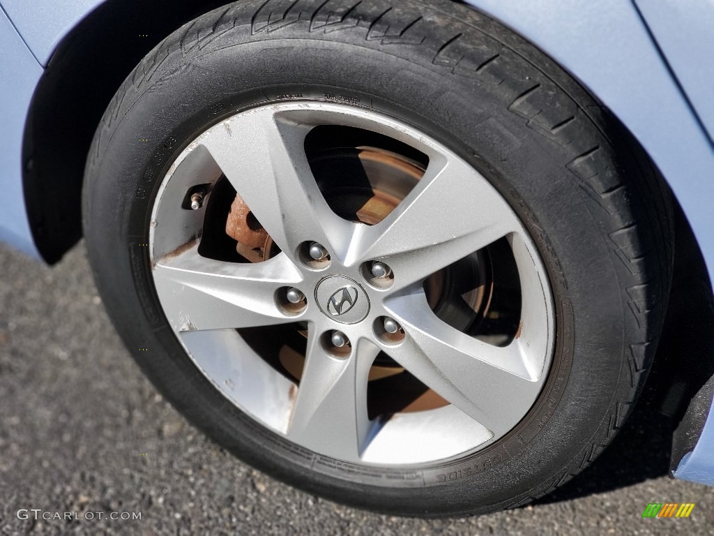 2012 Elantra GLS - Blue Sky Metallic / Beige photo #27