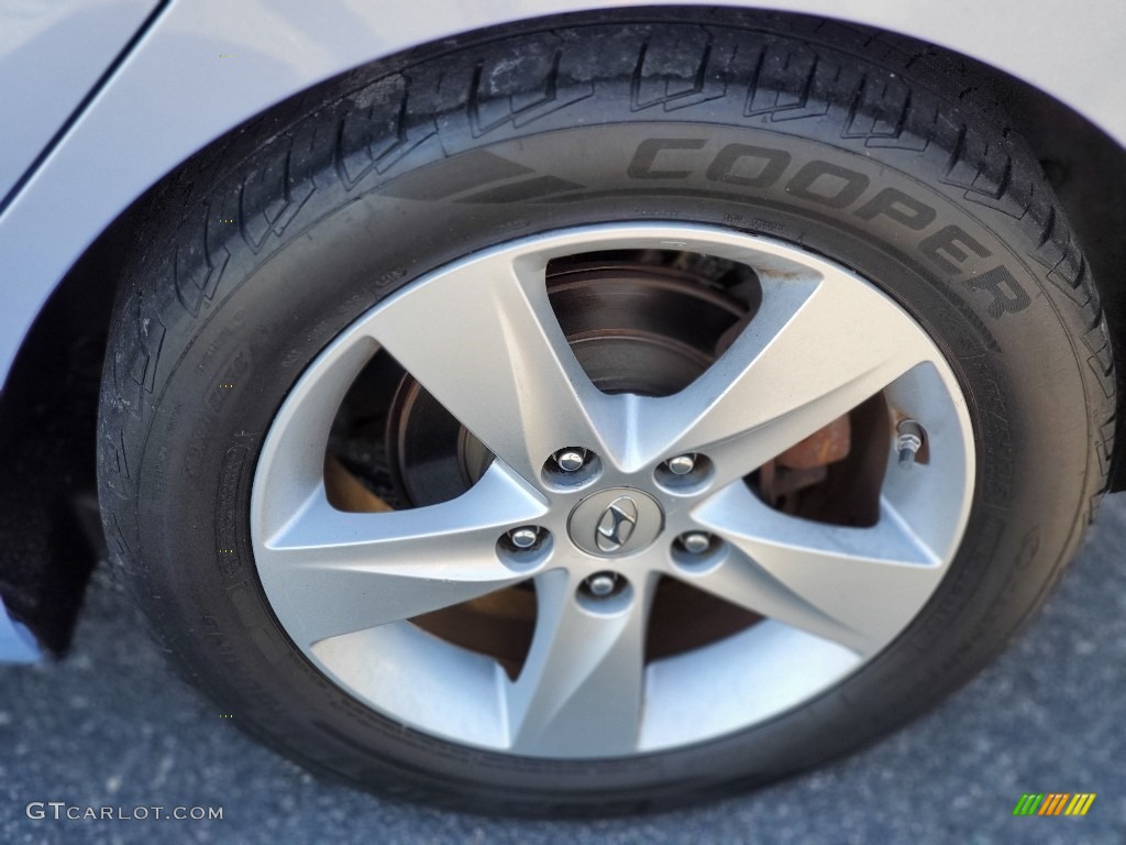 2012 Elantra GLS - Blue Sky Metallic / Beige photo #28