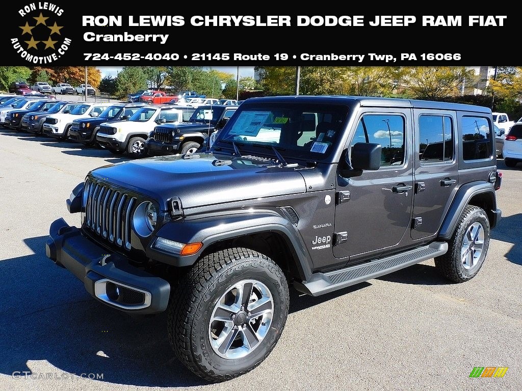 2021 Wrangler Unlimited Sahara 4x4 - Granite Crystal Metallic / Black photo #1