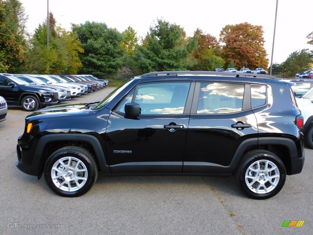 Black 2020 Jeep Renegade Sport 4x4 Exterior Photo #139806993