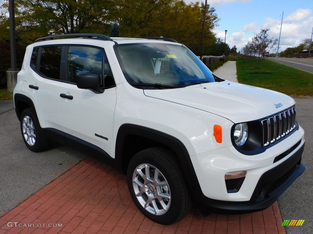 Alpine White 2020 Jeep Renegade Sport 4x4 Exterior Photo #139807269