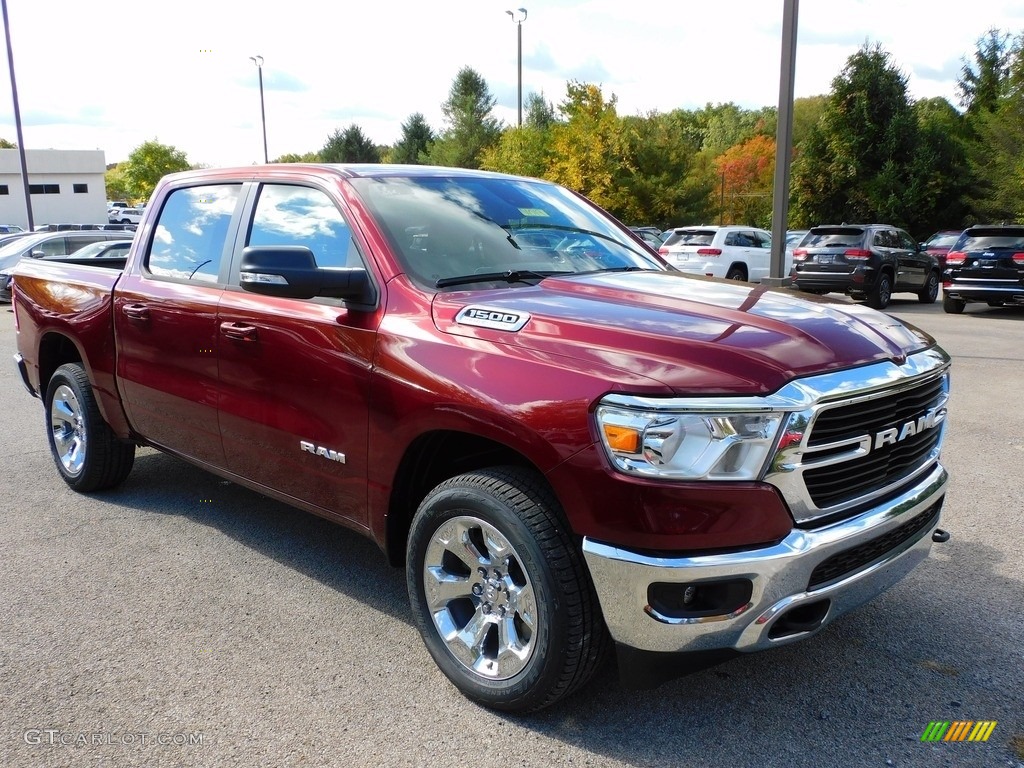 Delmonico Red Pearl 2021 Ram 1500 Big Horn Crew Cab 4x4 Exterior Photo #139808895