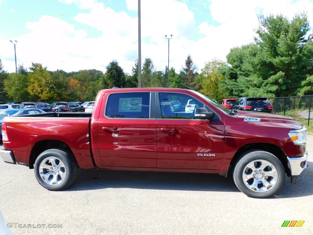 Delmonico Red Pearl 2021 Ram 1500 Big Horn Crew Cab 4x4 Exterior Photo #139808916