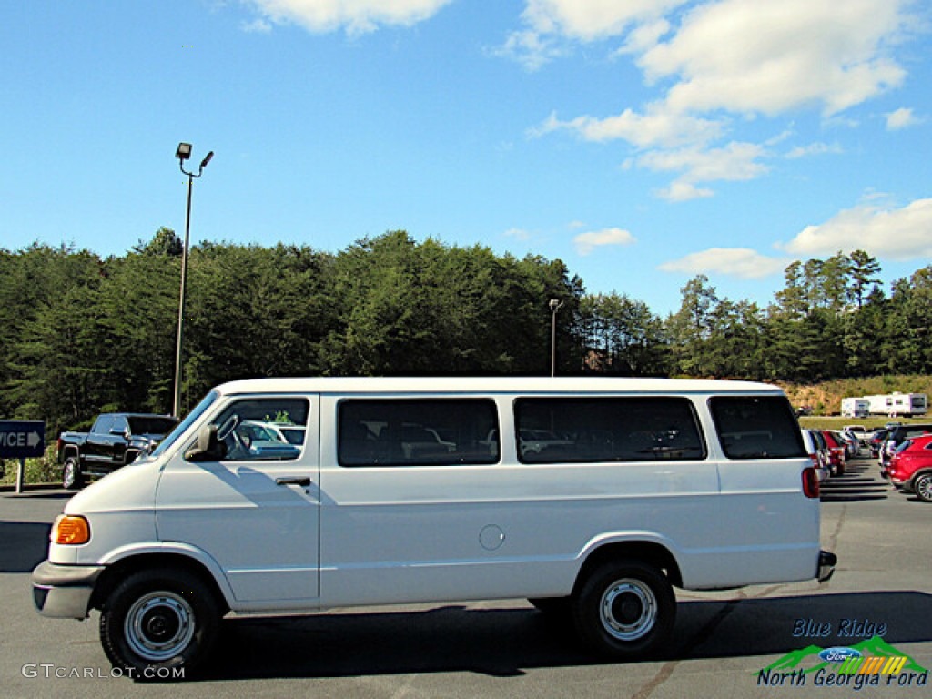2002 Ram Van 3500 Passenger - Bright White / Dark Slate Gray photo #2
