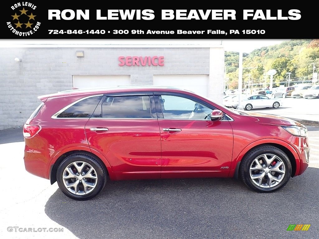2016 Sorento SX V6 AWD - Remington Red / Satin Black photo #1