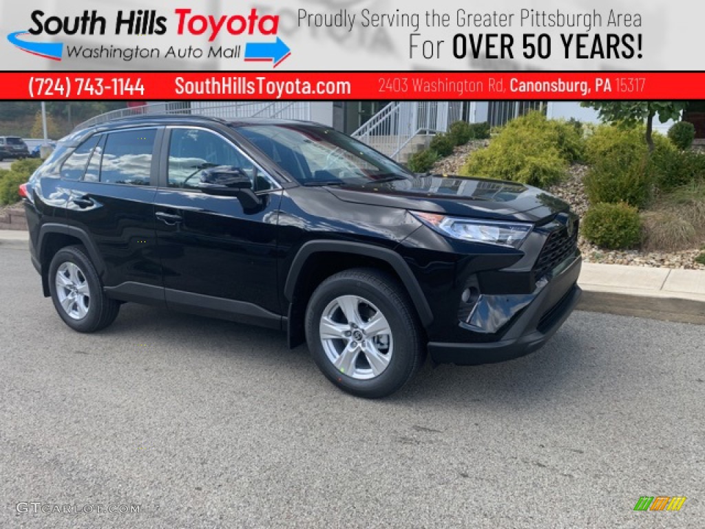 2021 RAV4 XLE AWD - Midnight Black Metallic / Black photo #1