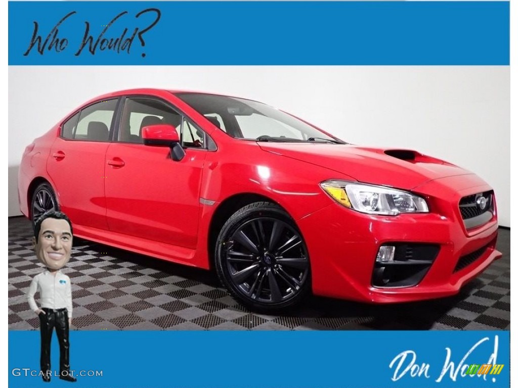 2017 WRX  - Pure Red / Carbon Black photo #1