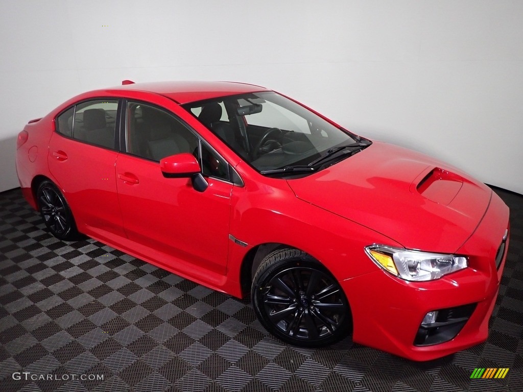 2017 WRX  - Pure Red / Carbon Black photo #2
