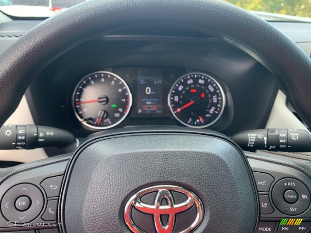 2021 Toyota RAV4 XLE AWD Black Steering Wheel Photo #139813203