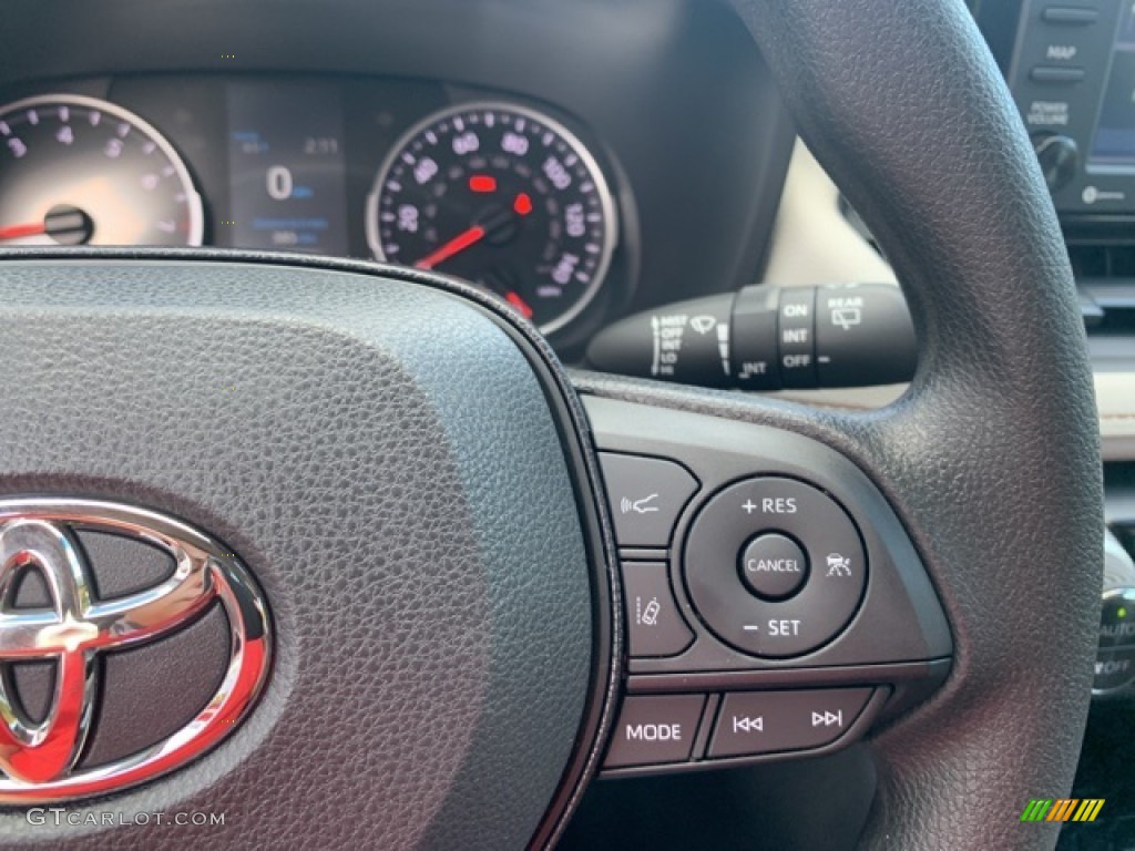 2021 Toyota RAV4 XLE AWD Black Steering Wheel Photo #139813239