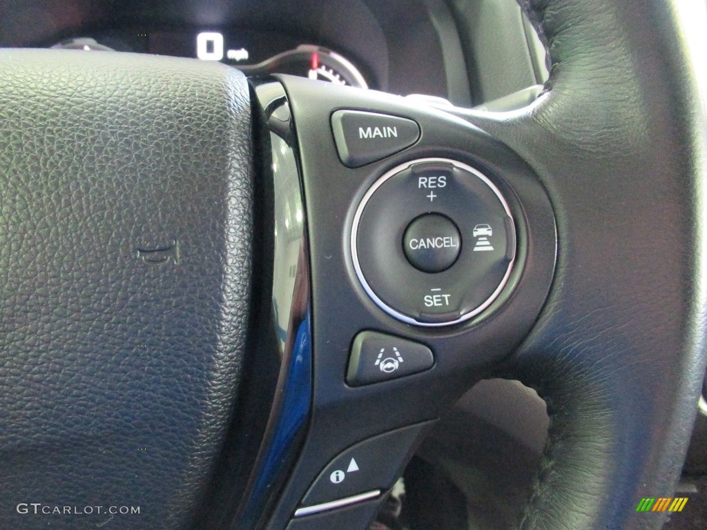 2016 Honda Pilot Touring AWD Black Steering Wheel Photo #139814235