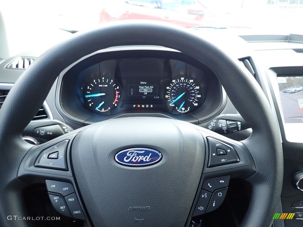 2020 Ford Edge SE AWD Ebony Steering Wheel Photo #139814769