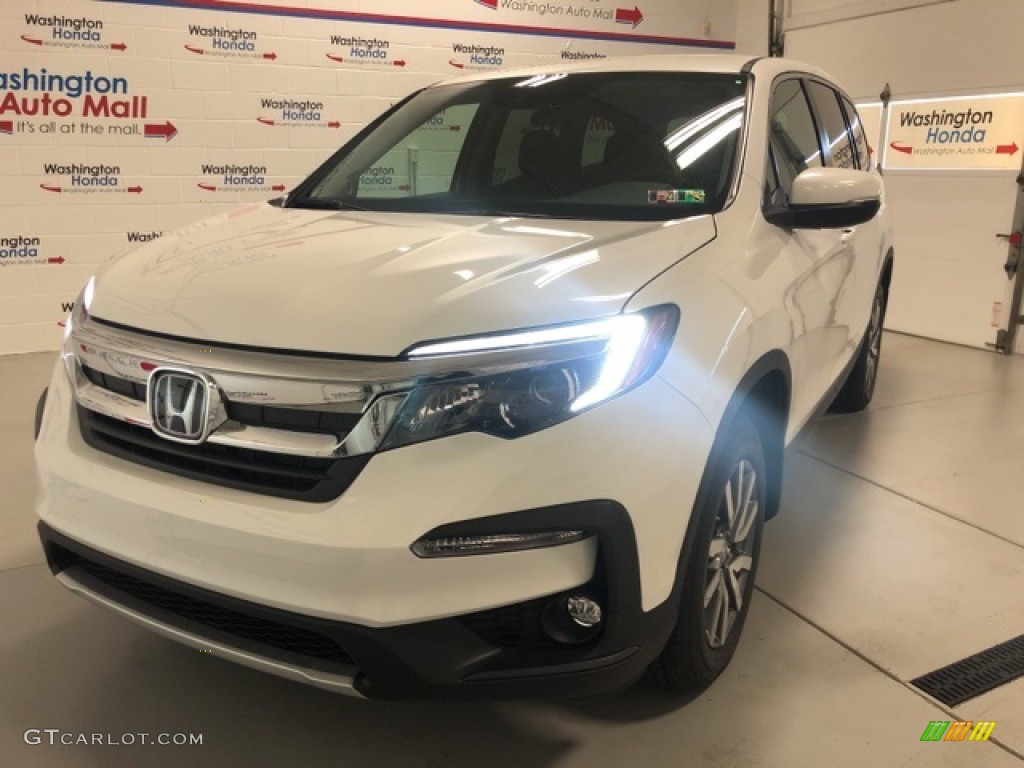 2021 Pilot EX AWD - Platinum White Pearl / Black photo #1