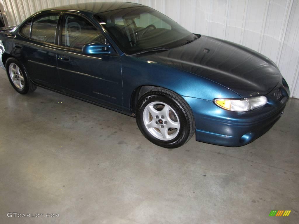 2002 Grand Prix SE Sedan - Dark Tropic Teal Metallic / Graphite photo #1