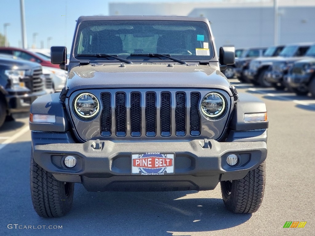 2021 Wrangler Unlimited Sport 4x4 - Granite Crystal Metallic / Black photo #2