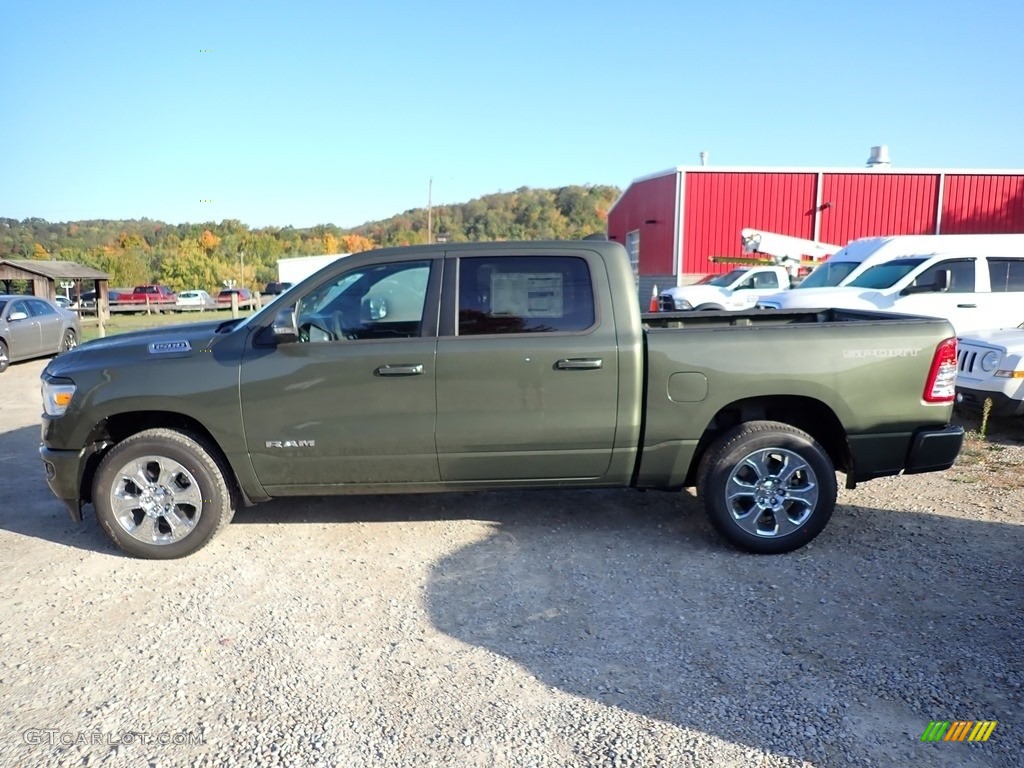 Olive Green Pearl 2021 Ram 1500 Big Horn Crew Cab 4x4 Exterior Photo #139819374