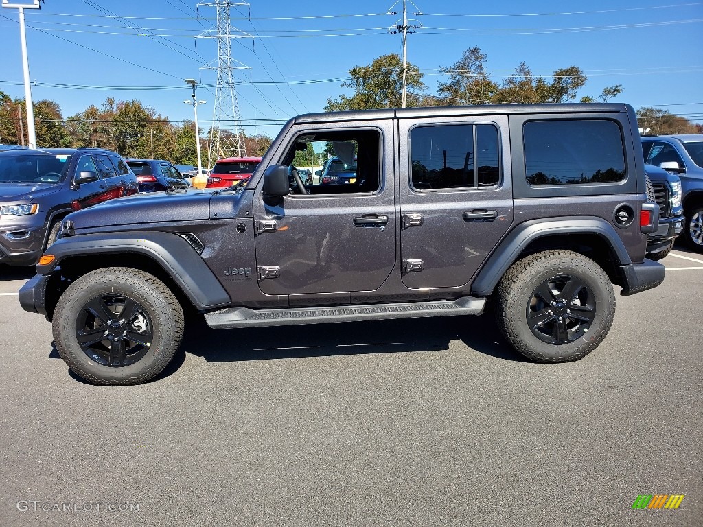 2021 Wrangler Unlimited Sport 4x4 - Granite Crystal Metallic / Black photo #3