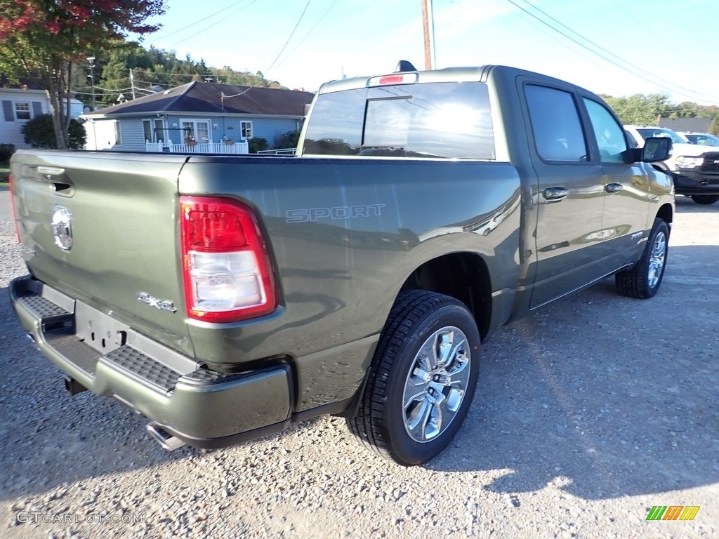 2021 1500 Big Horn Crew Cab 4x4 - Olive Green Pearl / Black photo #6