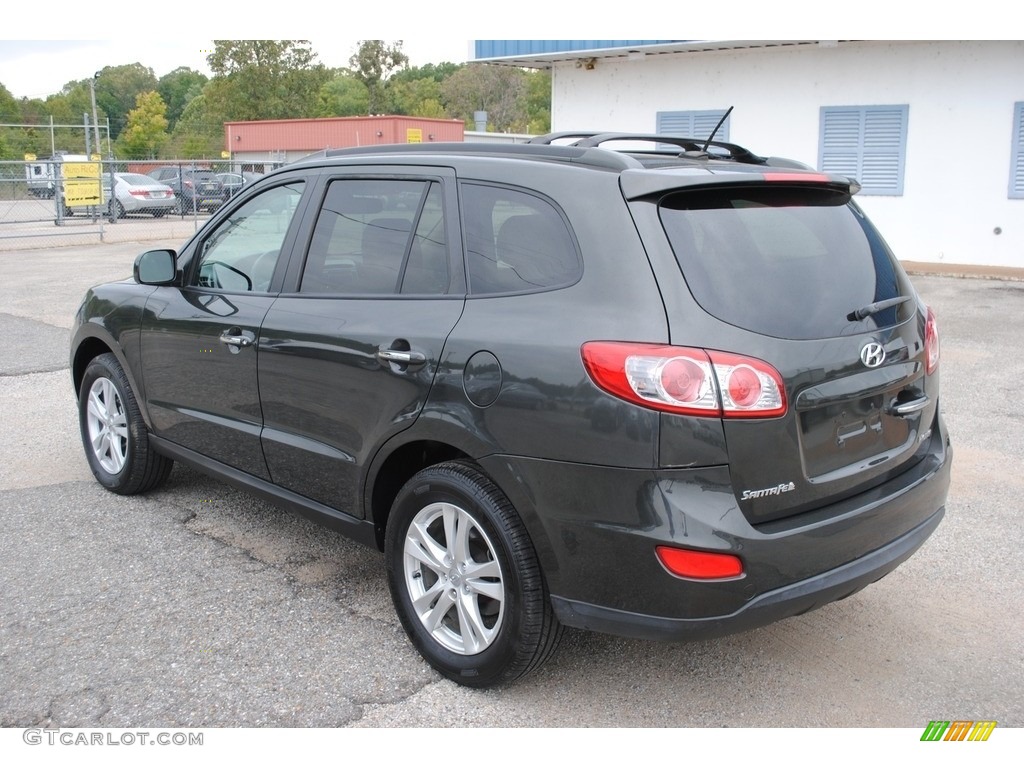 2012 Santa Fe Limited V6 - Black Forest Green / Beige photo #3