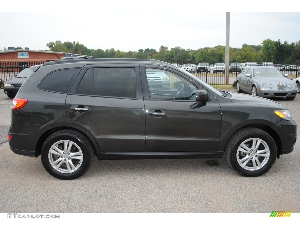 2012 Santa Fe Limited V6 - Black Forest Green / Beige photo #6