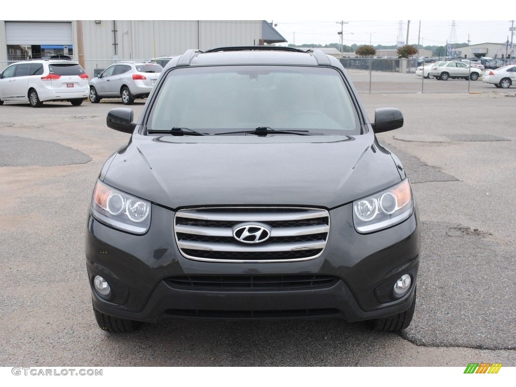2012 Santa Fe Limited V6 - Black Forest Green / Beige photo #8