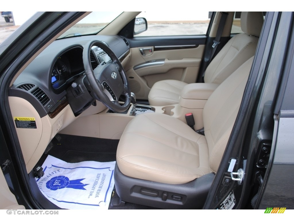 2012 Santa Fe Limited V6 - Black Forest Green / Beige photo #11
