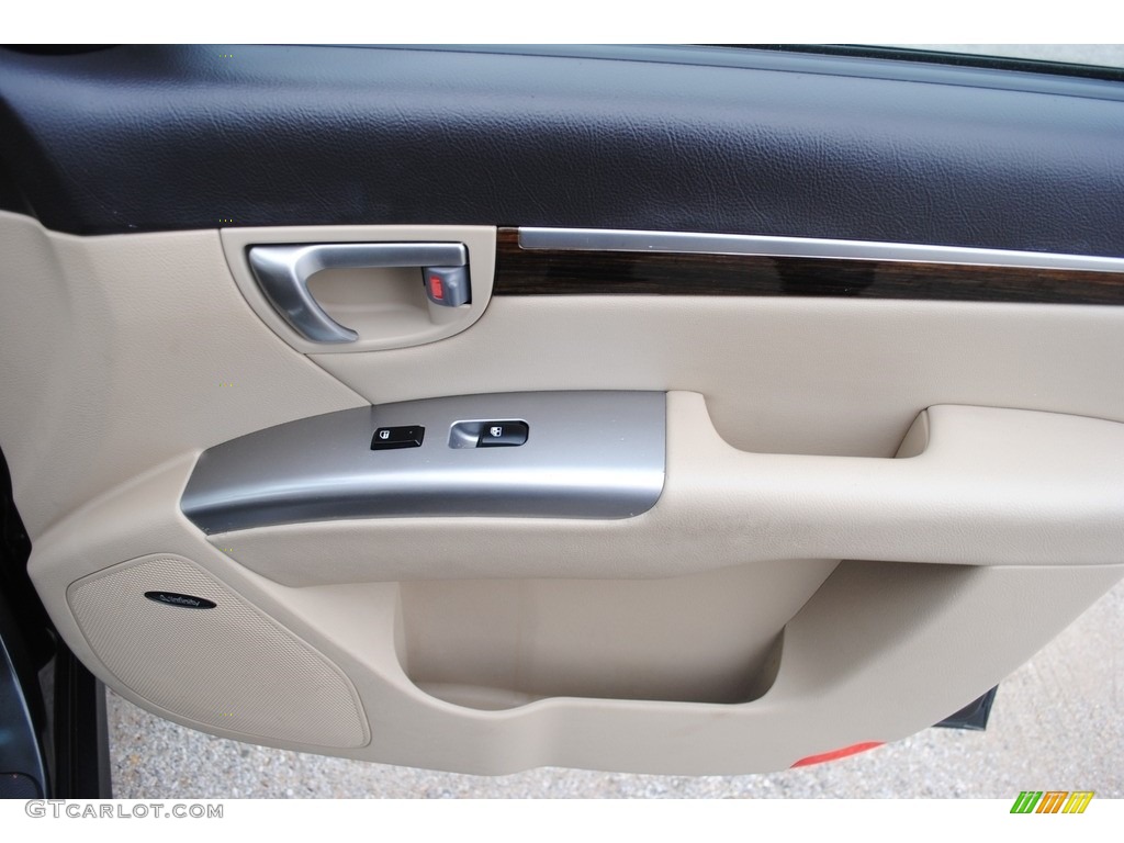 2012 Santa Fe Limited V6 - Black Forest Green / Beige photo #24