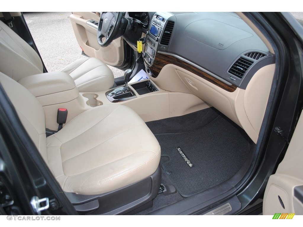 2012 Santa Fe Limited V6 - Black Forest Green / Beige photo #25