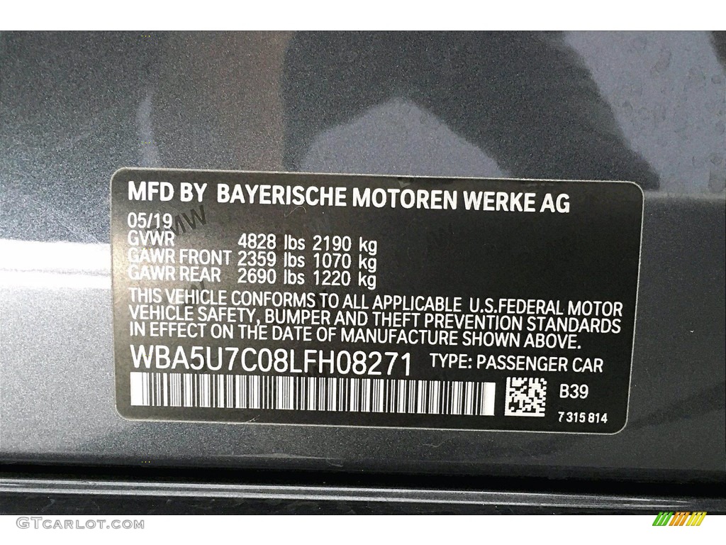 2020 BMW 3 Series M340i Sedan Color Code Photos