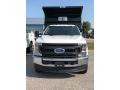 Oxford White - F350 Super Duty XL Regular Cab 4x4 Chassis Dump Truck Photo No. 2