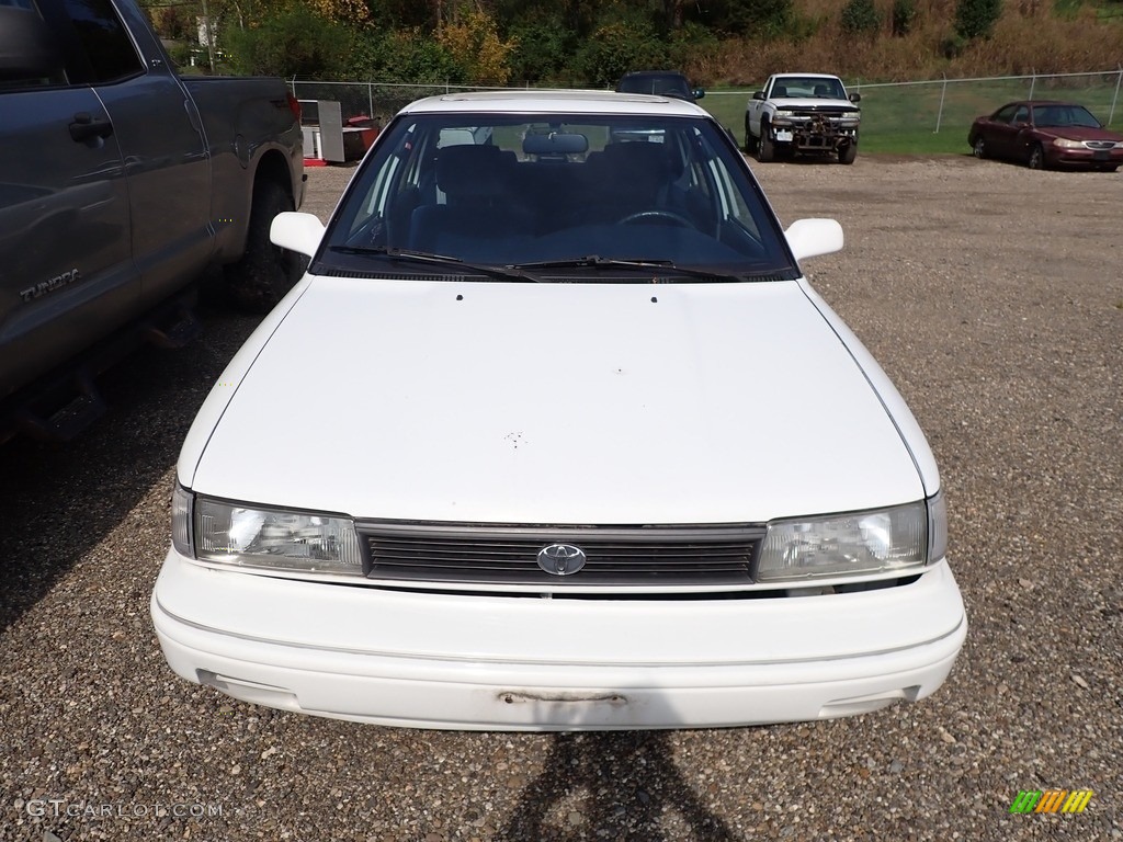 1991 Corolla LE Sedan - Super White / Blue photo #3