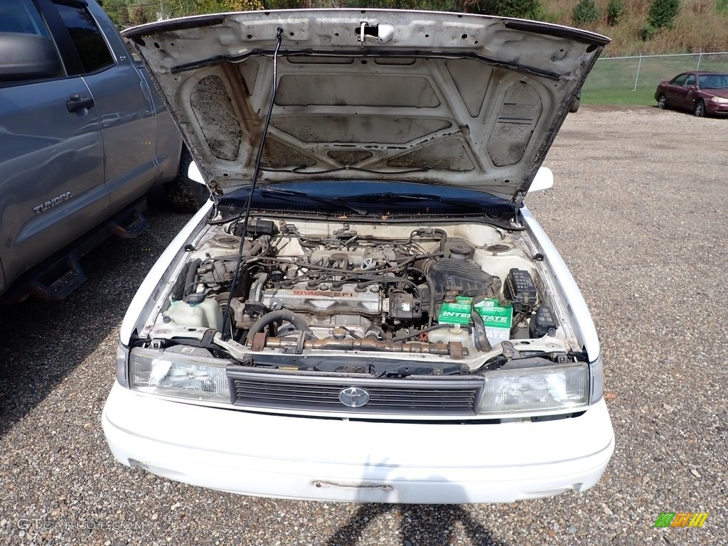 1991 Corolla LE Sedan - Super White / Blue photo #4