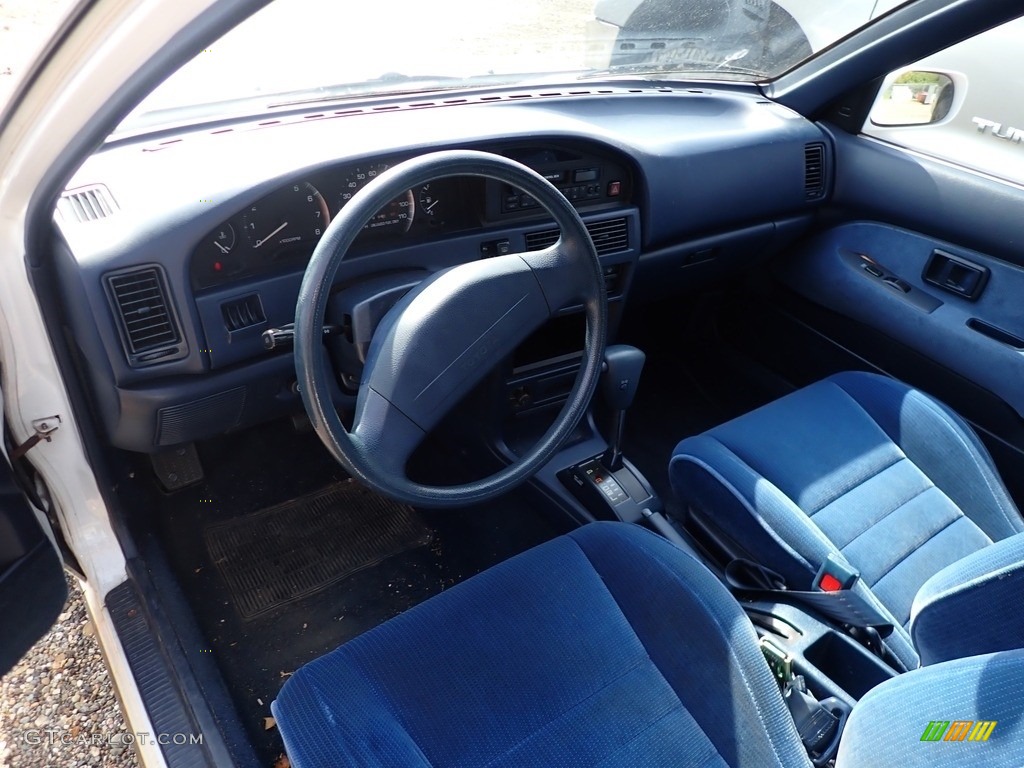 Blue Interior 1991 Toyota Corolla LE Sedan Photo #139824510