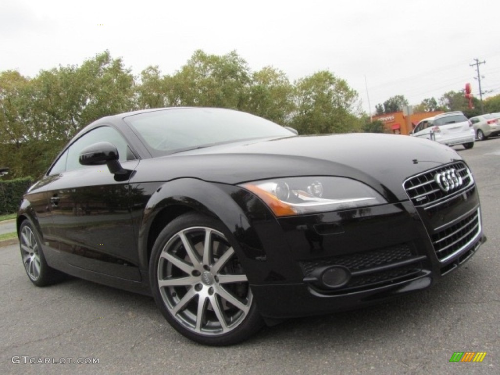 2008 TT 3.2 quattro Coupe - Brilliant Black / Luxor Beige photo #1