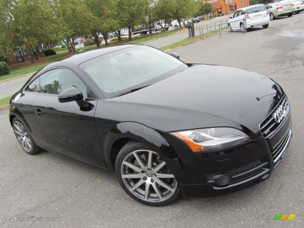 2008 TT 3.2 quattro Coupe - Brilliant Black / Luxor Beige photo #3