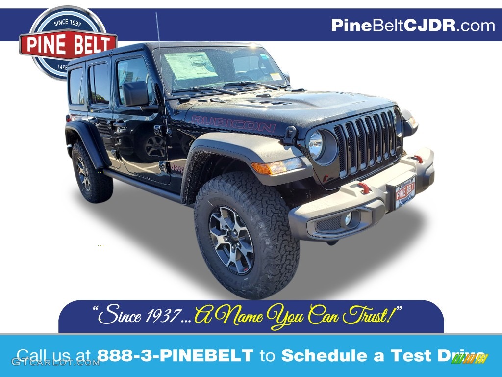 2021 Wrangler Unlimited Rubicon 4x4 - Black / Black photo #1