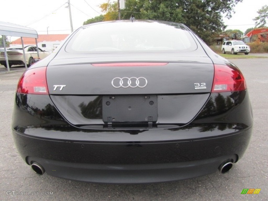 2008 TT 3.2 quattro Coupe - Brilliant Black / Luxor Beige photo #9