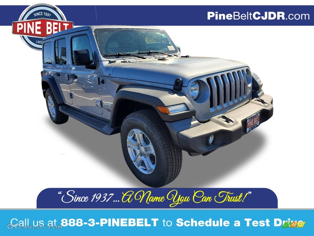 2021 Wrangler Unlimited Sport 4x4 - Billet Silver Metallic / Black photo #1