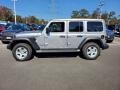 2021 Billet Silver Metallic Jeep Wrangler Unlimited Sport 4x4  photo #3