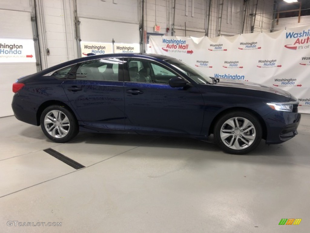 2020 Accord LX Sedan - Obsidian Blue Pearl / Gray photo #4