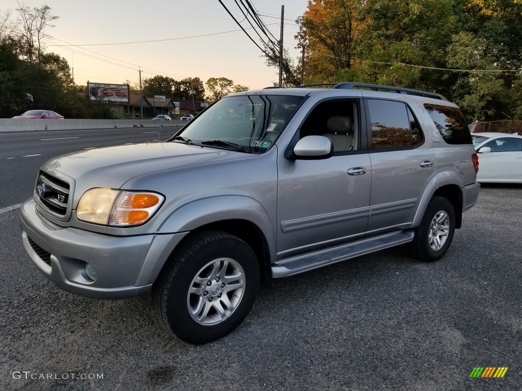 2003 Sequoia SR5 4WD - Silver Sky Metallic / Oak photo #6